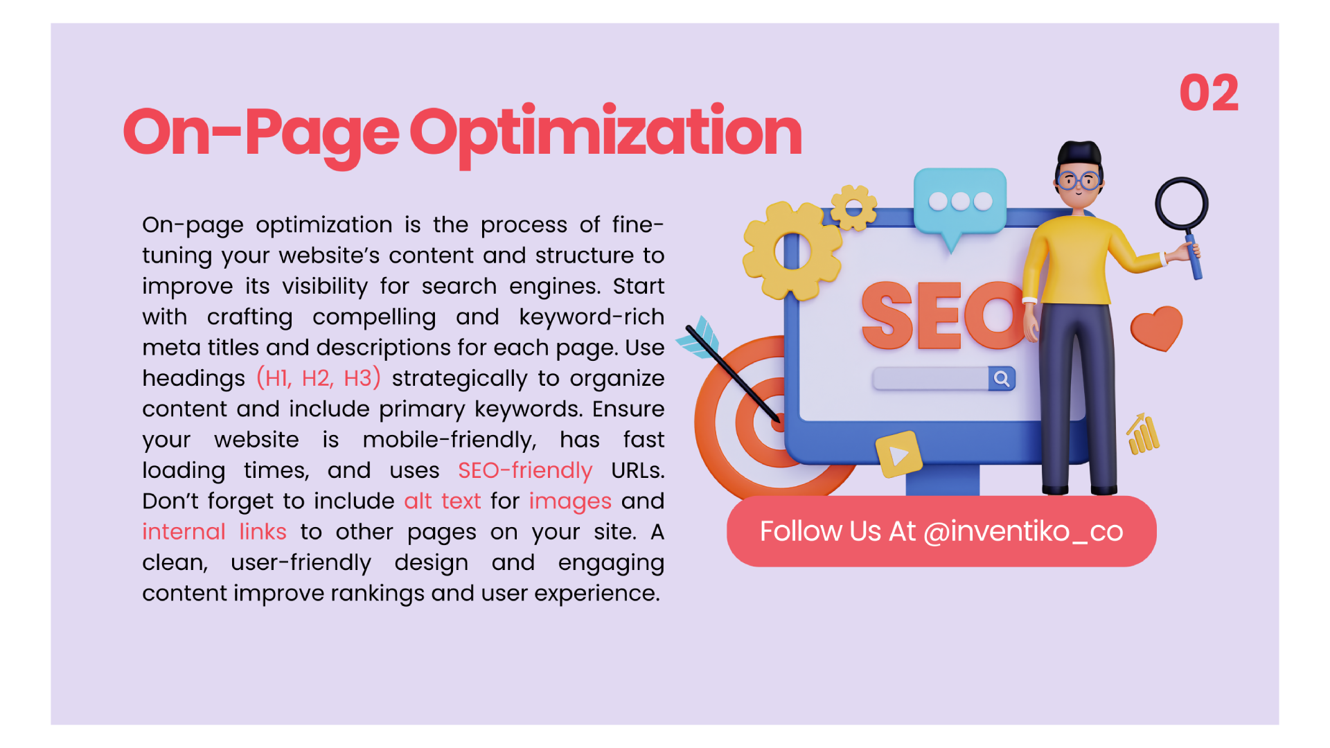 On page optimization Inventiko